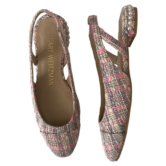 Stuart Weitzman Tweed Pearl Flat - Picture 3 of 12